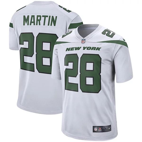Men New York Jets #28 Curtis Martin Nike White Game Retired Player NFL Jersey->new york jets->NFL Jersey